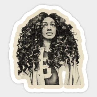 SZA  Retro Art Design Exclusive Art Sticker